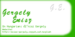 gergely enisz business card